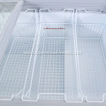 Large capacity top glass door deep display freezer